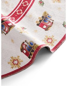 Piros kerek szőnyeg karácsonyi mintával ø 160 cm Toy's Delight Train – Villeroy&amp;Boch