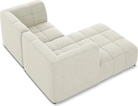 Bézs buklé sarokkanapé (bal oldali-heverő résszel) Aloha – Makamii