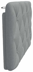 világosszürke szövet fejtámla párna 80 cm