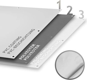 JAGO Ponyva 650 g/m² alumínium háló 5 x 7 m fehér