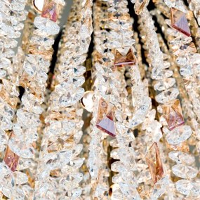 Orion - Kristály csillár zsinóron CRYSTALRIVER 21xG9/40W/230V arany