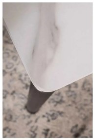 Damar W étkezőasztal 110 x 70 cm, márvány / fekete