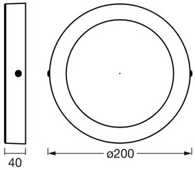 Ledvance - LED Dimmelhető mennyezeti lámpa ORBIS LED/12W/230V 3000-6500K Wi-Fi