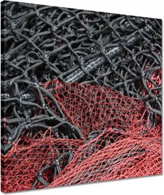 Vászonkép 40x40 Vörös halászháló