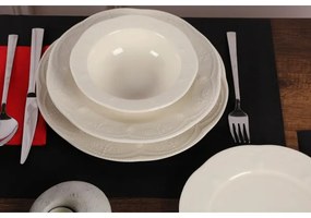 24 darabos fehér porcelán étkészlet