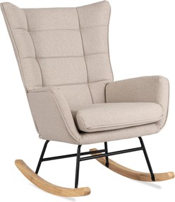 Hintafotel bézs szövet/diófa hatás – JACKSON