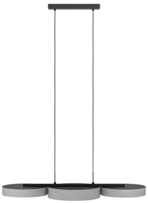 Eglo 900856 - LED RGBW Dimmelhető csillár zsinóron BARBANO-Z 3xLED/7,5W/230V szürke