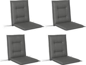 Outsunny 4 darabos Üléspárna szett 108 x 50 x 5 cm, Székpárnák Pántokkal, Kültéri és Beltéri Üléspárna, Padpárna Kerti Bútorhoz, Étkezőszékhez, Világo