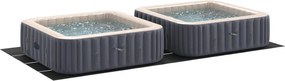 Medence alatlappal Fekete 820 x 420 x 0,1 cm Nemes szövet