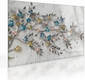 Kép - Az ágon - absztrakt (üvegen) (70x50 cm)