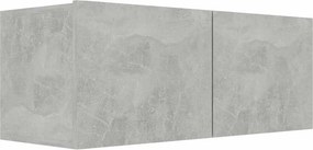 vidaXL betonszürke szerelt fa TV-szekrény 80 x 30 x 30 cm