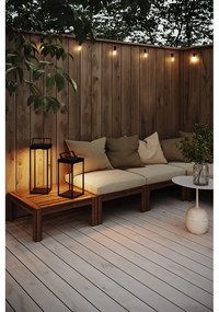 Fekete napelemes-USB kültéri LED lámpás (magasság 53 cm) Pure – Markslöjd