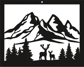 Fali Dekoráció Áttetsző 3D Kép otthonra 70 CM Dekorációs panel Hegyek