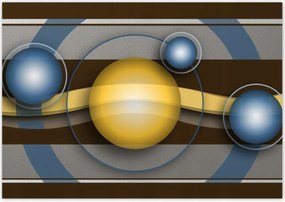 Poszterek 100x70 Divatos gömbök Absztrakt
