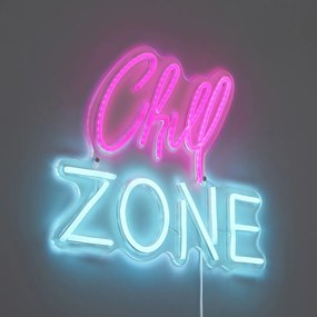 Neon fali lámpa rózsaszín és kék LED-del - Chill Zone