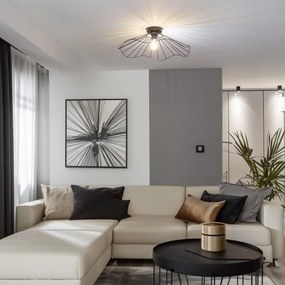 Brilagi - CERIA WIRE LED felületre szerelhető csillár 1xE27/40W/230V, átmérő 60 cm, fekete