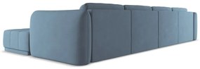 Világoskék sarokkanapé Hoku – Makamii