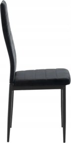 Coleta Nova bársony szék Fekete - 4 db