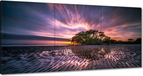 Vászonkép 60x30 Gyönyörű lila tájkép