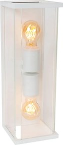 LUCIDE 27883-02-31 CLAIRE Modern Kültéri Fali Lámpa Fehér E27 IP44