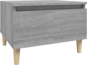 vidaXL szürke sonoma színű szerelt fa kisasztal 50x46x35 cm