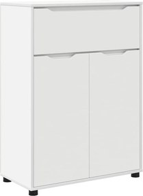 vidaXL Fürdőszoba Székény fiókkal Fehér 72,5 x 36,5 x 100 cm Faanyag