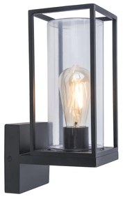 LUTEC Flair fali lámpa, fekete, max. 40W, E27 foglalattal, LUTEC-5288801012