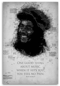 Gario Vászonkép Bob Marley énekes - Gab Fernando Méret: 70 x 100 cm