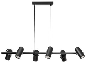 Rabalux 73045 - Csillár zsinóron MAXIMILIAN 6xGU10/25W/230V