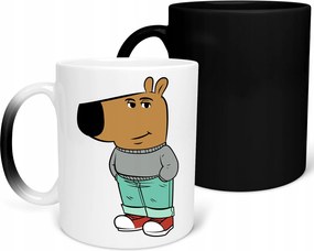 Mágikus Bögre Chill Guy vicces Születésnapi Ajándék Karácsony 330 ml +csomagolás