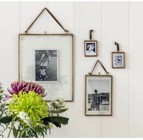 Aranyszínű fém álló képkeret 20x37,5 cm – Rex London