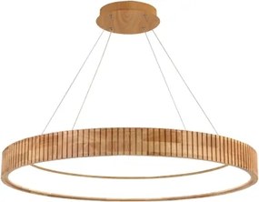 Brilagi - FALCON WOOD MODERN kábeles LED csillár, 60W, 230V, Ø 80 cm, fa