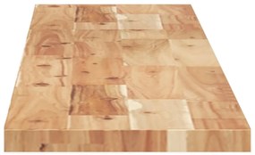 2 db olajbevonatú tömör akácfa függőpolc 140 x 20 x 2 cm