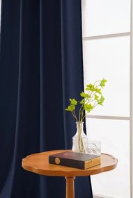 Sötétkék OXFORD függöny 140x250 cm Felfüggesztés: Hullámos sínszalag