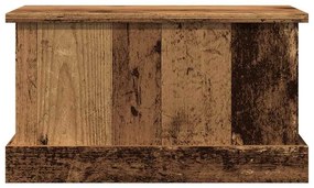 antik fa színű szerelt fa tárolódoboz 30 x 50 x 28 cm