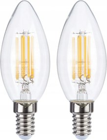 Livarno home Led filament izzó E14 4,7 W 2700K F 2 db (35/TR-238)