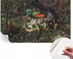 Fotótapéta Fali tapéta Hálószobába és Nappaliba Meseerdő 416x254 cm