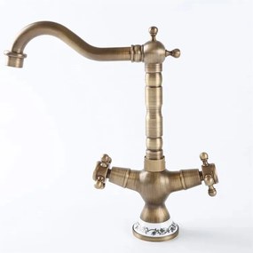 Mosdó csaptelep Old Retro sárgaréz