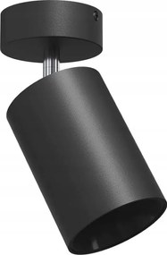 Mennyezeti lámpa spot cső fekete kerek mozgatható Brosline
