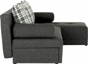 Sarokgarnitúra készlet, szürke melír / mintázott, jobb, MEXX