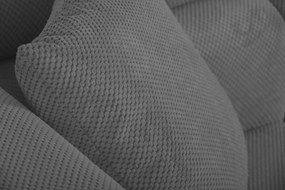 Bal oldali, ággyá alakítható sarokkanapé hullámrugókkal TORRE Piros