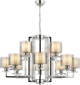 Láncos csillár VARANA 12xE27/40W/230V fényes króm