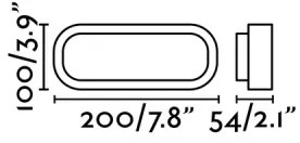 FARO 70664 - LED Kültéri fali lámpa FRED LED/7W/230V IP65 fehér