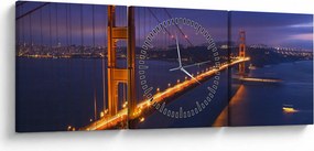 Kép - Golden Gate híd (órával) (90x30 cm)
