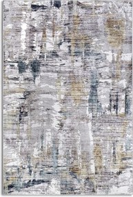 Modern szőnyeg nappaliba 80x150cm,lapos szövésű kék krémszínű