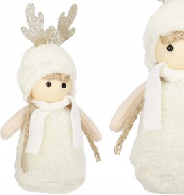 Karácsonyi Figura Baba Lány 25cm Dekoráció Ajándék