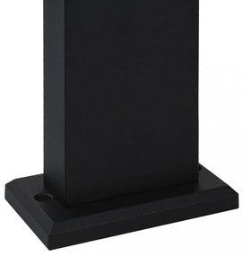 fekete ovális kültéri LED lámpa 9 W