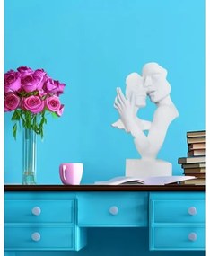 Asztali dísz 29x9x17 cm gyanta/fehér