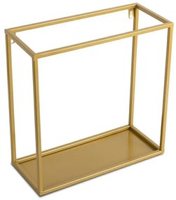 Fali polc 35x35 cm arany színben