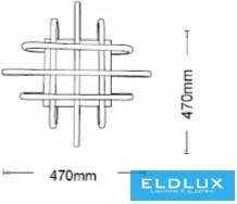 ELDLUX C41-BC Modern LED Mennyezeti Lámpa IP20